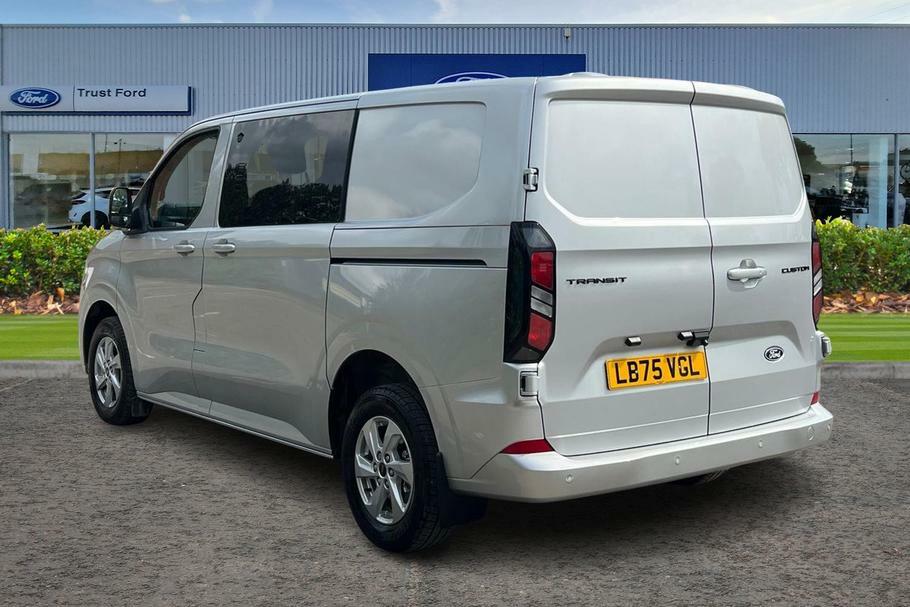 Ford Transit Custom 320 Limited L1 Swb Double Cab In Van Fwd 2.0 Ecobl LB75VGL Silver #2