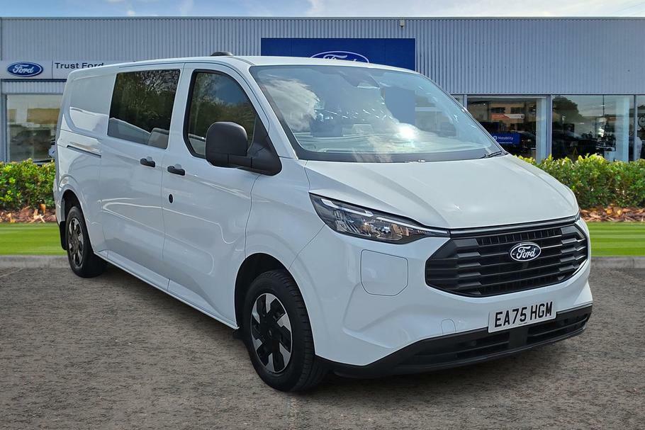 Ford Transit Custom 320 Trend L2 Lwb Double Cab In Van Fwd 2.5 Ph EA75HGM White