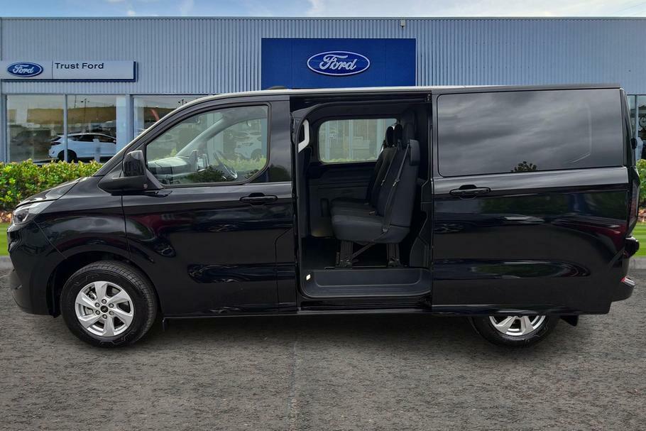 Ford Transit Custom 320 Limited L1 Swb Double Cab In Van Fwd 2.0 Ecobl WR75ZCO Black #5