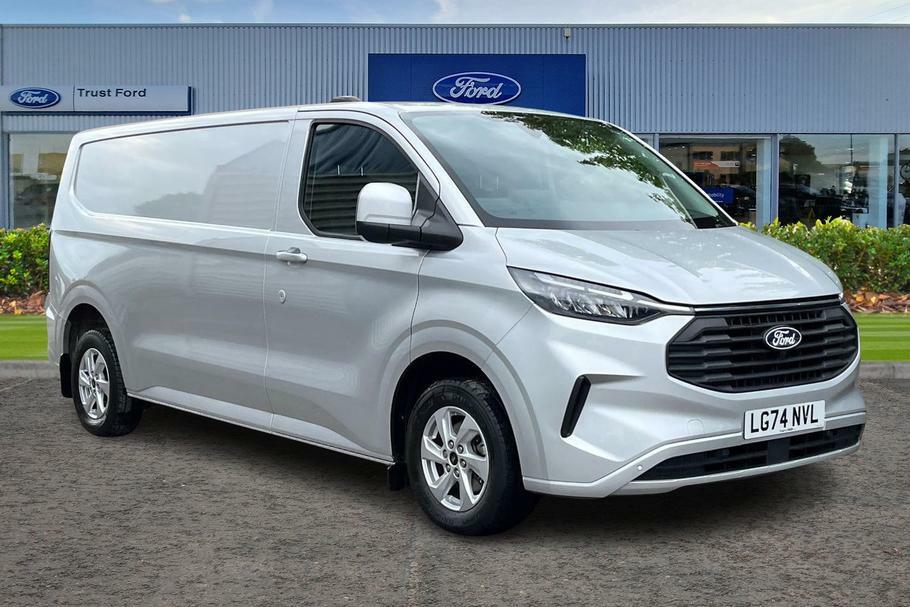 Ford Transit Custom 300 Limited L2 Lwb Fwd 2.0 Ecoblue 136Ps Low Roof Silver