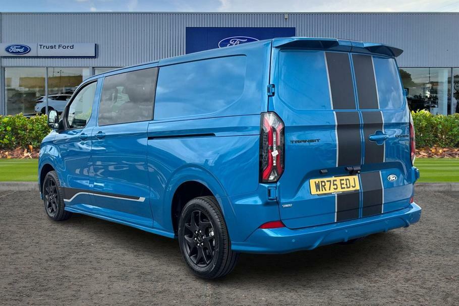 Ford Transit Custom 320 Sport L2 Lwb Double Cab In Van Fwd 2.5 Ph WR75EDJ Blue #2