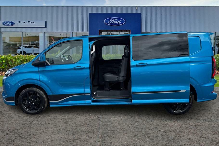 Ford Transit Custom 320 Sport L2 Lwb Double Cab In Van Fwd 2.5 Ph WR75EDJ Blue #5