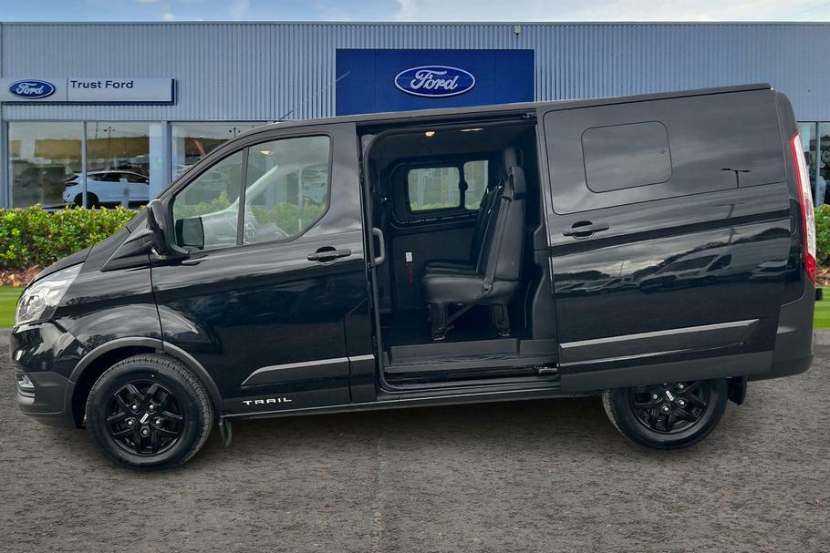 Ford Transit Custom 320 Trail L1 Swb Double Cab In Van Fwd 2.0 Ecoblue ST72VXL Black #5