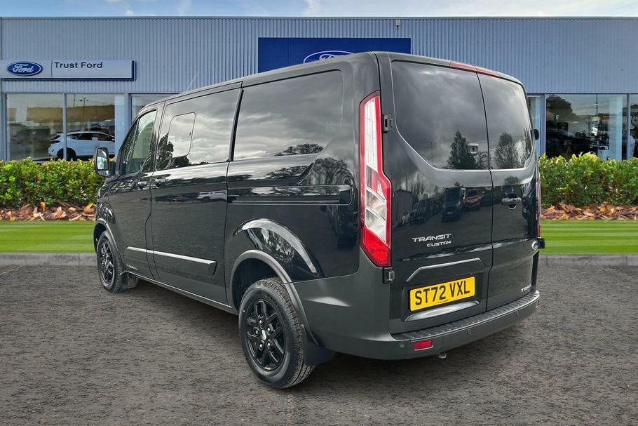 Ford Transit Custom 320 Trail L1 Swb Double Cab In Van Fwd 2.0 Ecoblue ST72VXL Black #2