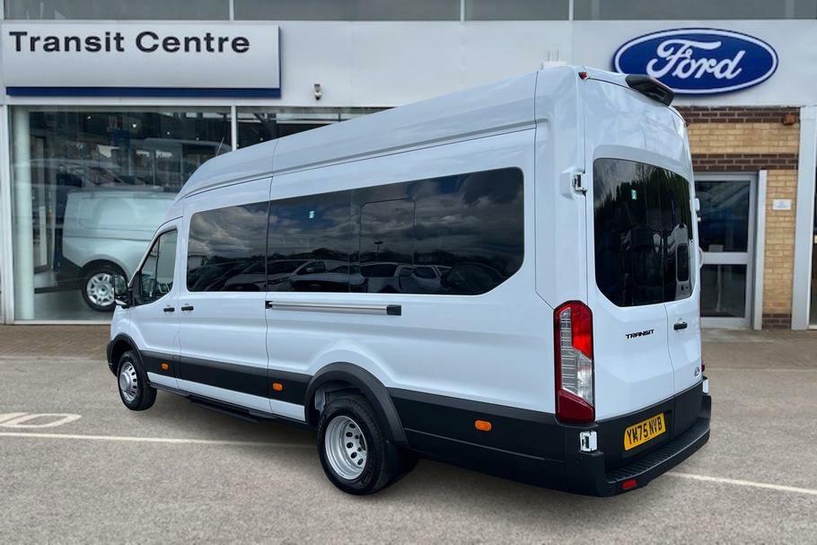Ford Transit Custom 460 Trend L4 Xlwb High Roof 17 Seat Minibus Rwd 2. White #2