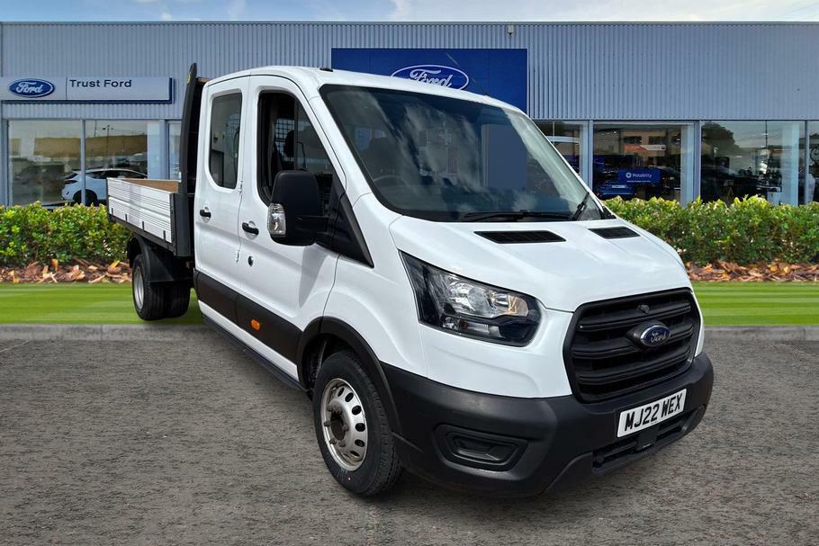 Ford Transit Custom 350 Leader L3 Lwb Double Cab Tipper Rwd 2.0 Ecoblu MJ22WEX White