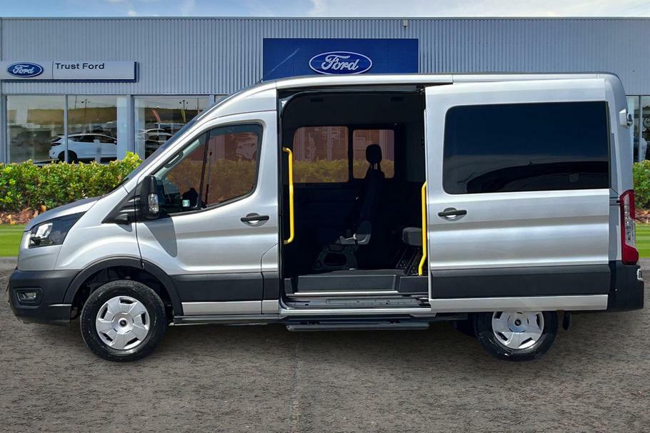 Ford Transit Custom 350 Trend L2 H2 Mwb Medium Roof 12 Seat Minibus Rw WM75DGZ Silver #5