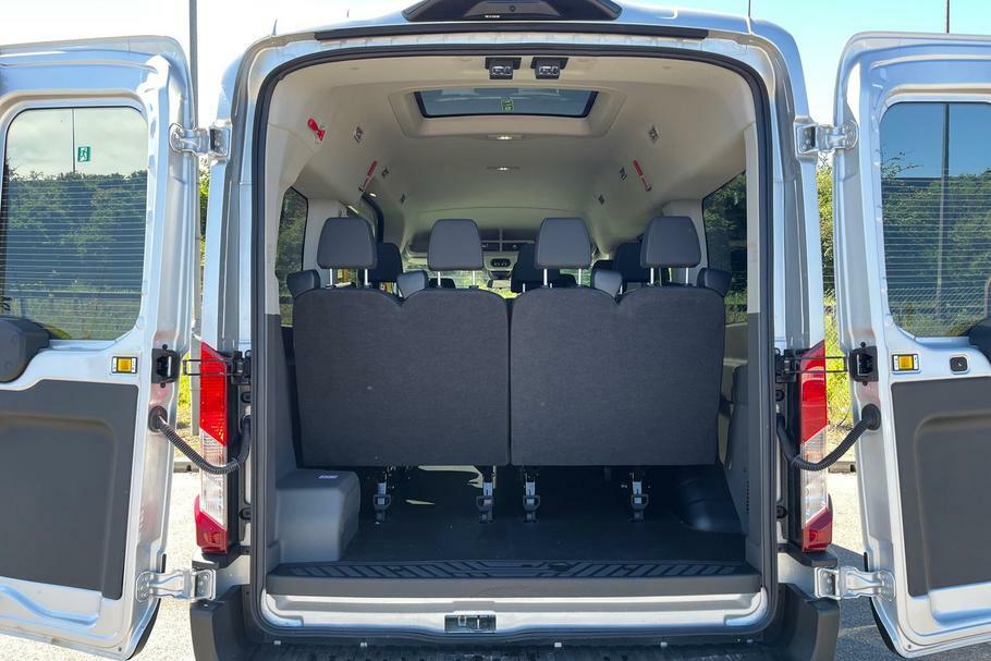 Ford Transit Custom 350 Trend L2 H2 Mwb Medium Roof 12 Seat Minibus Rw WM75DGZ Silver #6
