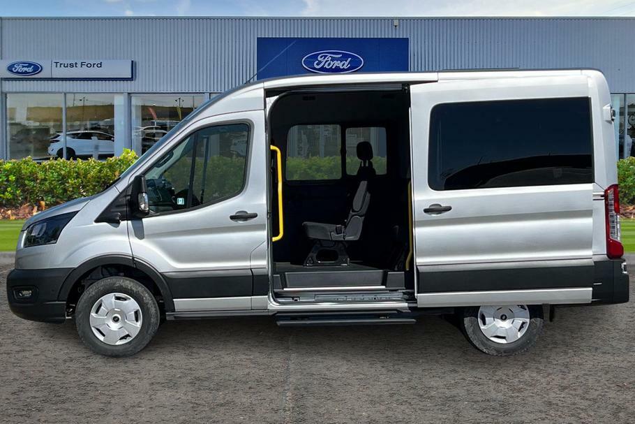 Ford Transit Custom 350 Trend L2 H2 Mwb Medium Roof 12 Seat Minibus Rw WP75ZFT Silver #5