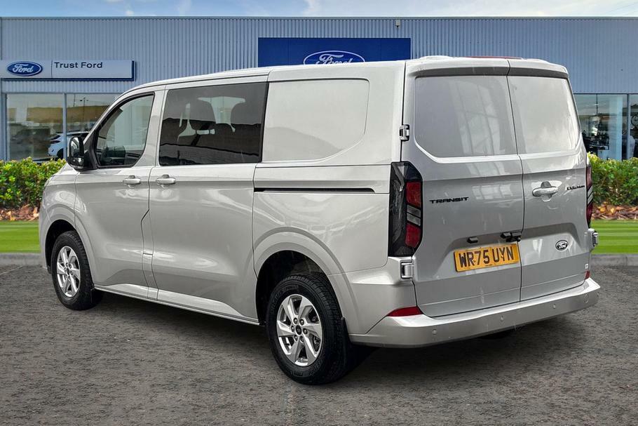 Ford Transit Custom 320 Limited L1 Swb Double Cab In Van Fwd 2.0 Ecobl WR75UYN Silver #2