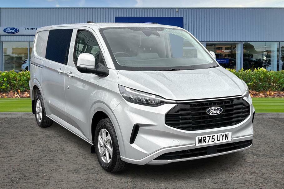 Ford Transit Custom 320 Limited L1 Swb Double Cab In Van Fwd 2.0 Ecobl Silver
