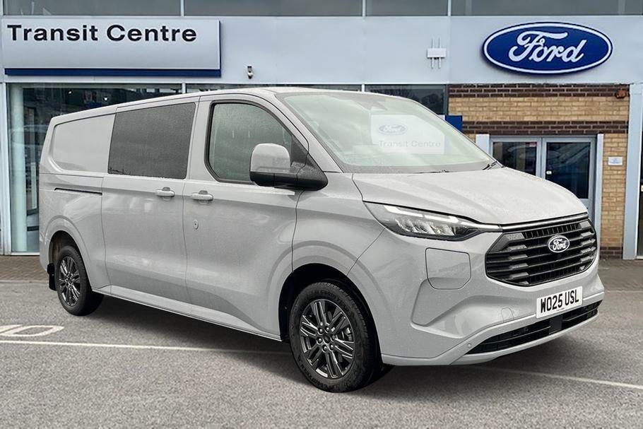 Ford Transit Custom 320 Limited L2 Lwb Double Cab In Van Fwd 2.5 Grey