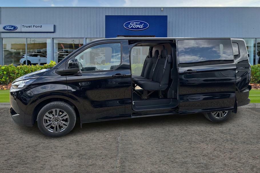 Ford Transit Custom 320 Limited L2 Lwb Double Cab In Van Phev Fwd MT75FFB Black #5