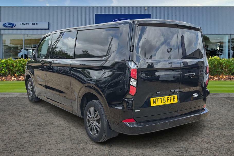 Ford Transit Custom 320 Limited L2 Lwb Double Cab In Van Phev Fwd MT75FFB Black #2