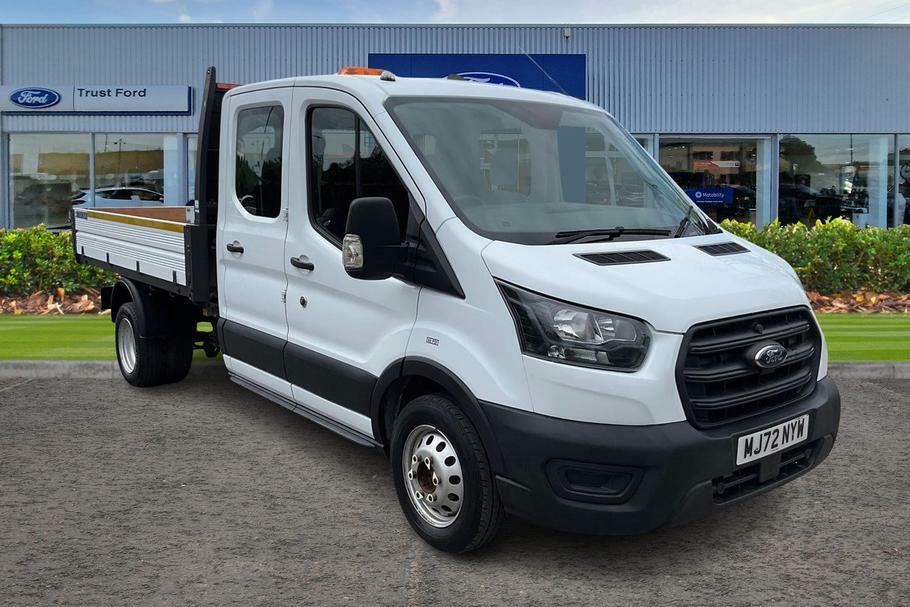 Ford Transit Custom 350 Leader L3 Lwb Double Cab Tipper Rwd 2.0 Ecoblu White