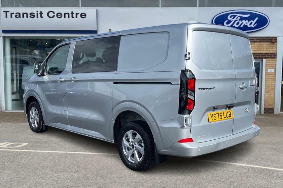 Ford Transit Custom 320 Limited L1 Swb Double Cab In Van Fwd 2.0 Ecobl YS75LUB Silver #2