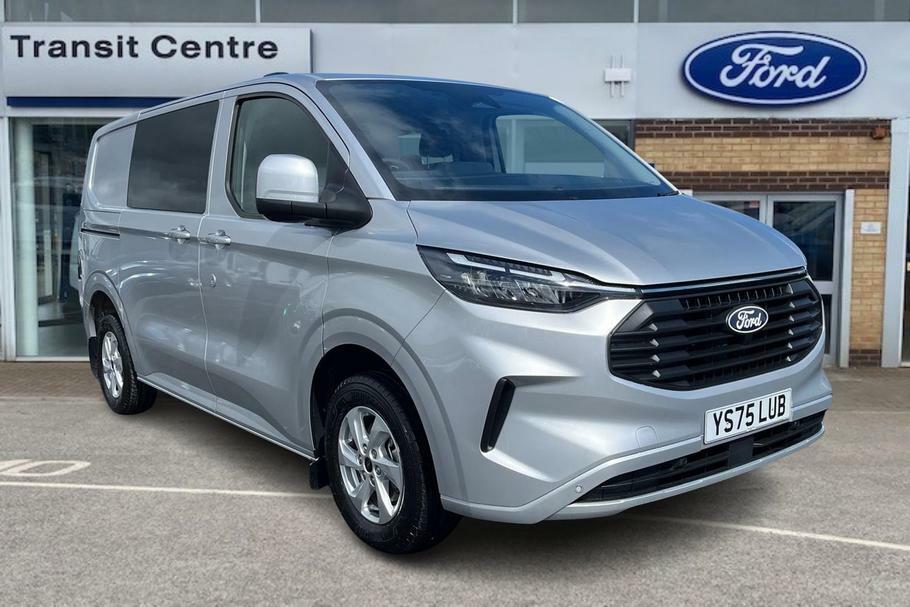 Ford Transit Custom 320 Limited L1 Swb Double Cab In Van Fwd 2.0 Ecobl Silver
