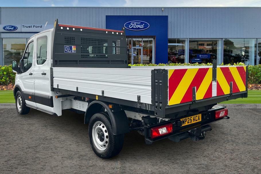 Ford Transit Custom 350 Leader L3 Lwb Double Cab Tipper Rwd 2.0 Ecoblu WP25KCA White #2