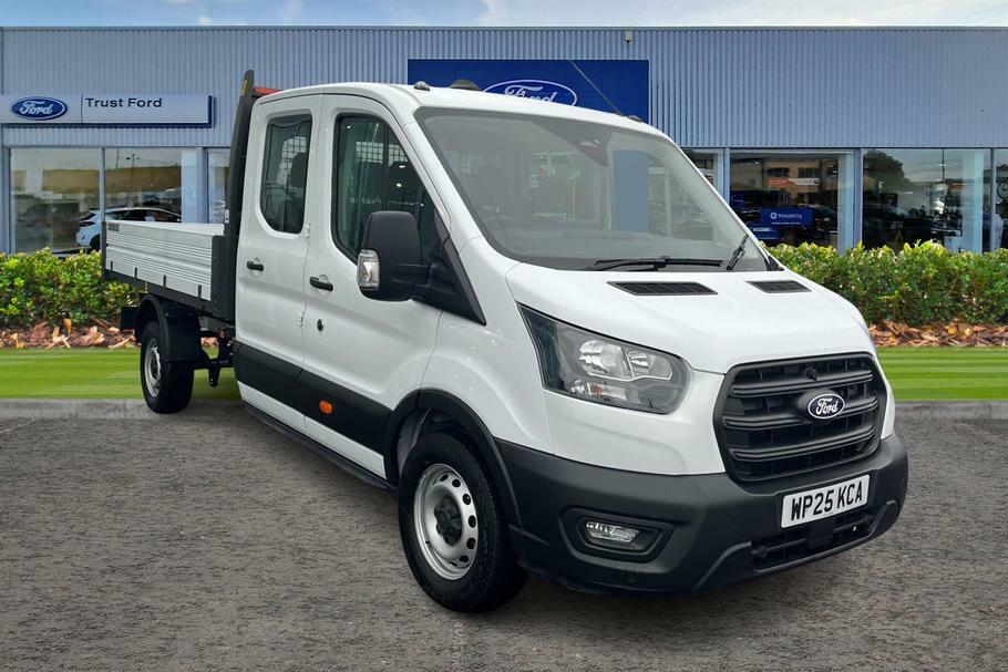 Ford Transit Custom 350 Leader L3 Lwb Double Cab Tipper Rwd 2.0 Ecoblu White
