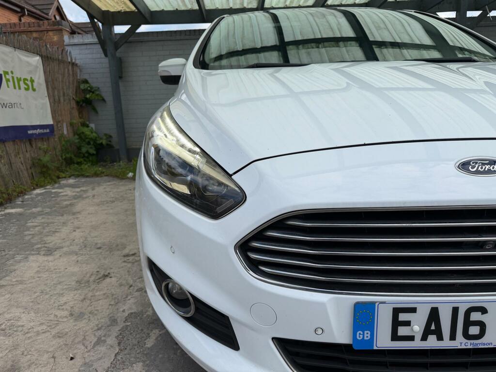 Ford S-Max 2.0 Tdci Titanium Powershift Euro 6 Ss EA16UXB White #6