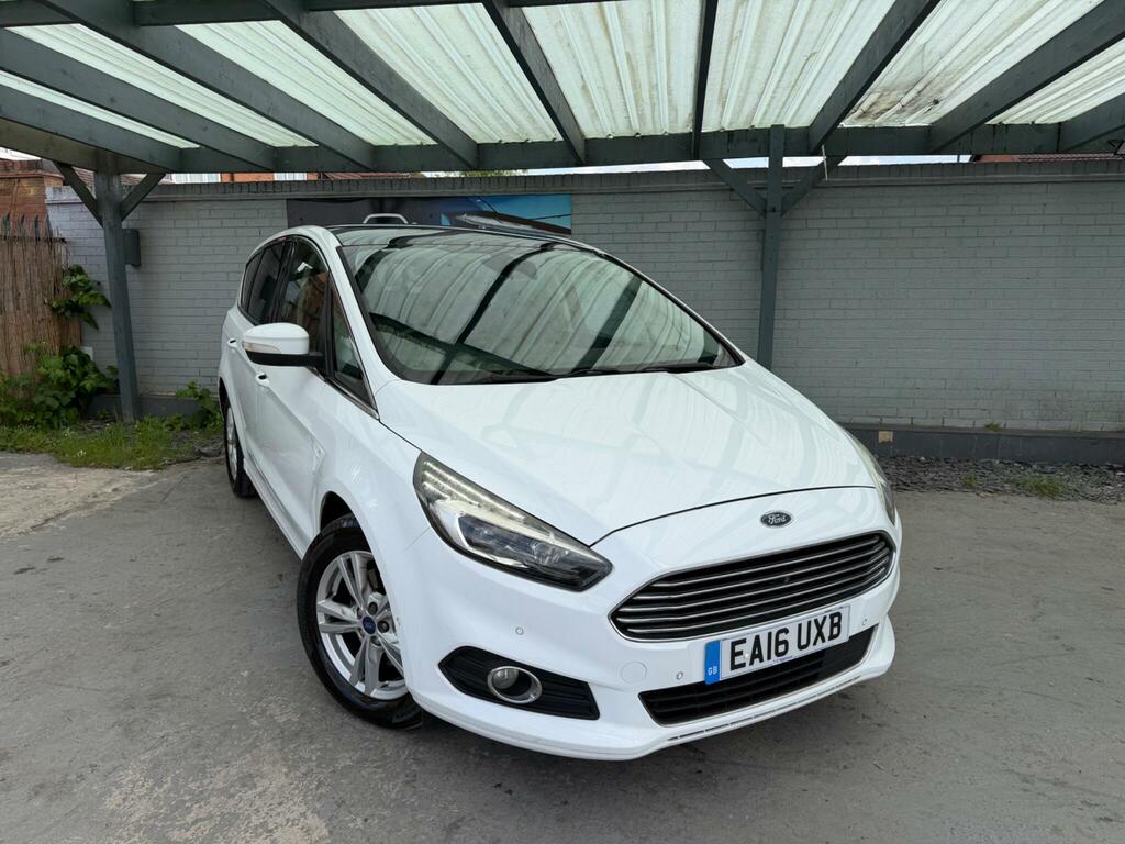 Ford S-Max 2.0 Tdci Titanium Powershift Euro 6 Ss EA16UXB White #4