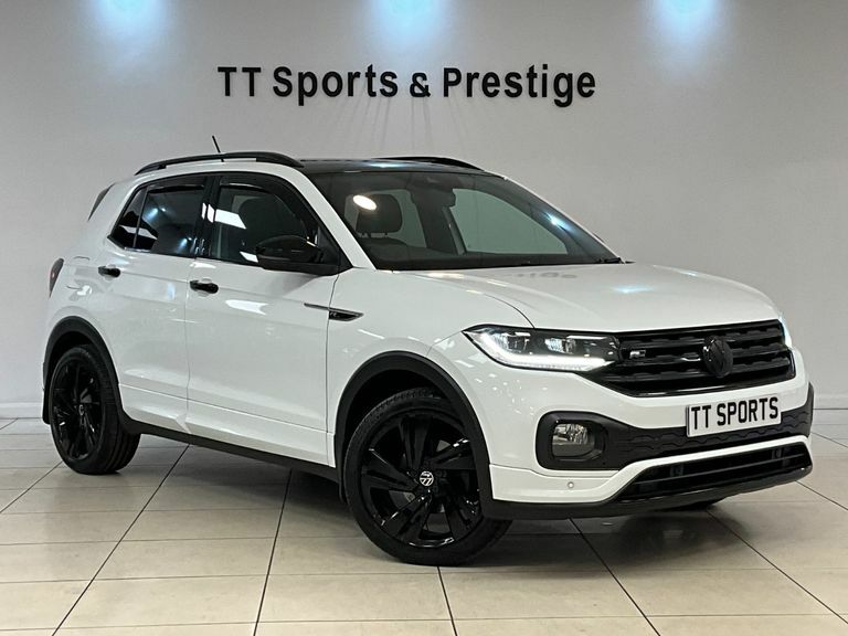 Volkswagen T-Cross 1.0 Tsi 115 R-line 5Dr, 18 Alloys, Full Black Pac MC21FDF White #3