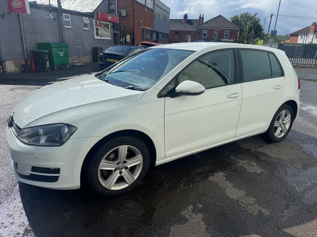 Volkswagen Golf Hatchback 2.0 Tdi Bluemotion Tech Match Edition Ds MT66GYC White #3