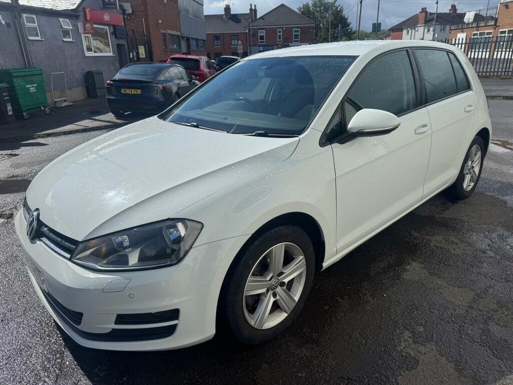Volkswagen Golf Hatchback 2.0 Tdi Bluemotion Tech Match Edition Ds MT66GYC White #5