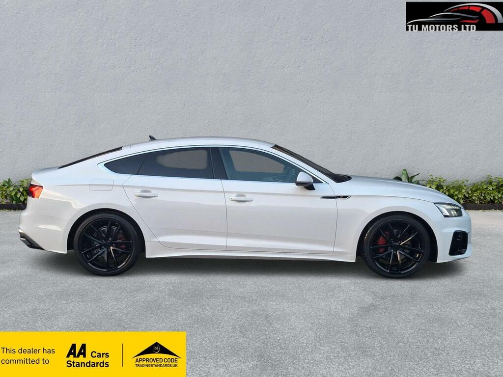 Audi A5 Hatchback 2.0 Tdi 40 S Line Sportback S Tronic Qua KM22FEJ White #4