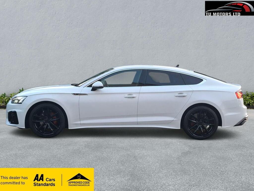 Audi A5 Hatchback 2.0 Tdi 40 S Line Sportback S Tronic Qua KM22FEJ White #5