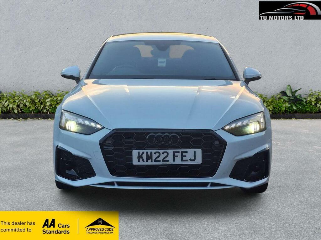 Audi A5 Hatchback 2.0 Tdi 40 S Line Sportback S Tronic Qua KM22FEJ White #2