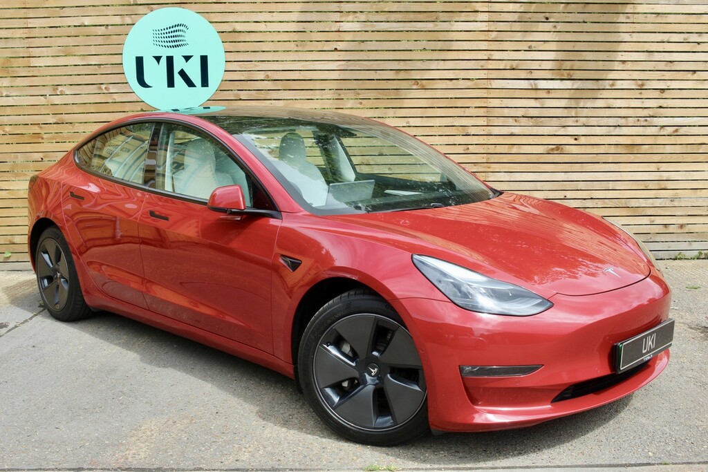 Tesla Model 3 Saloon LA21JKE Red #2