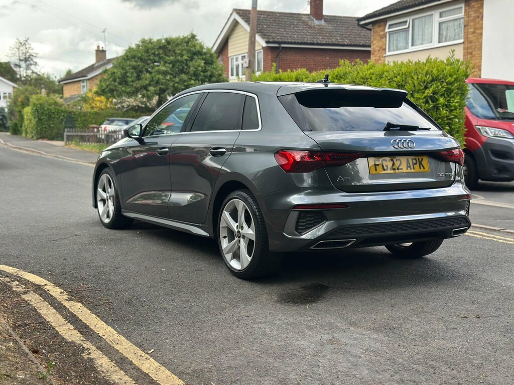 Audi A3 1.0 Tfsi 30 S Line Sportback S Tronic Euro 6 Ss FG22APK Grey #5