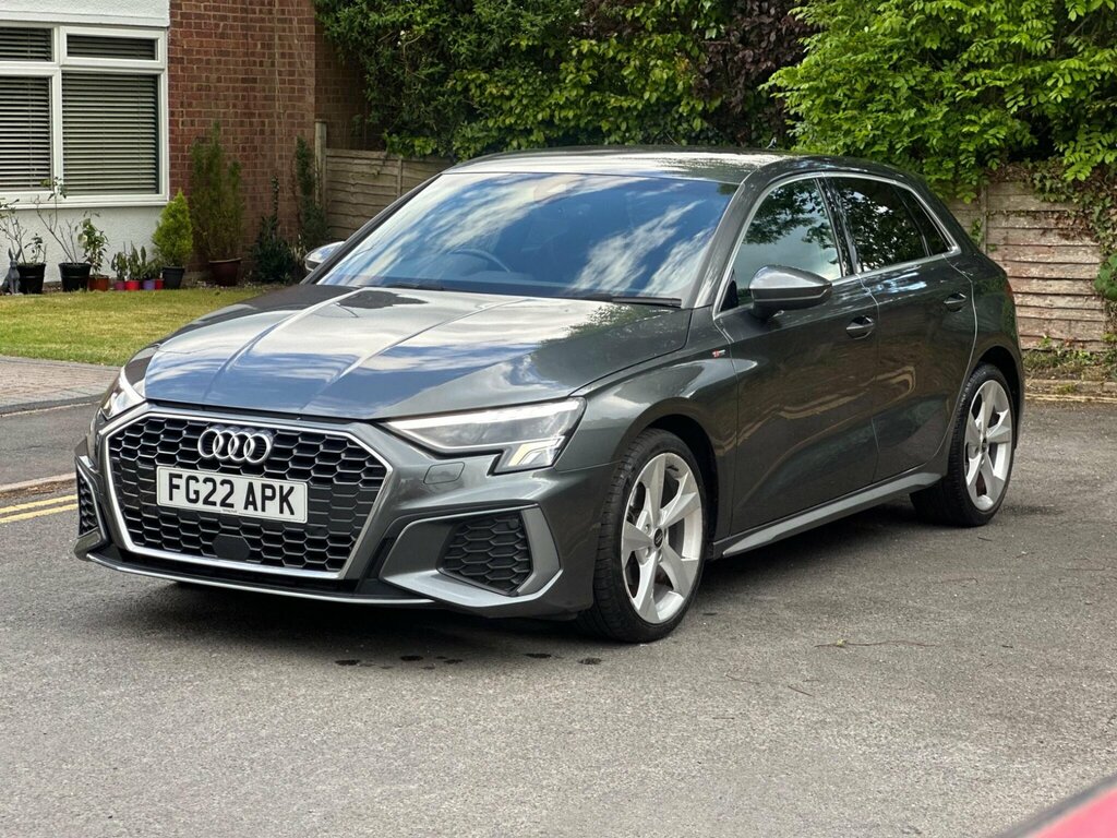 Audi A3 1.0 Tfsi 30 S Line Sportback S Tronic Euro 6 Ss FG22APK Grey #6