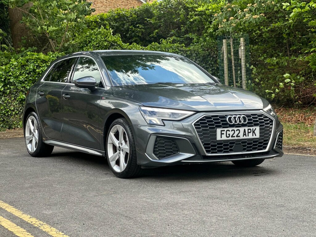 Audi A3 1.0 Tfsi 30 S Line Sportback S Tronic Euro 6 Ss FG22APK Grey #4