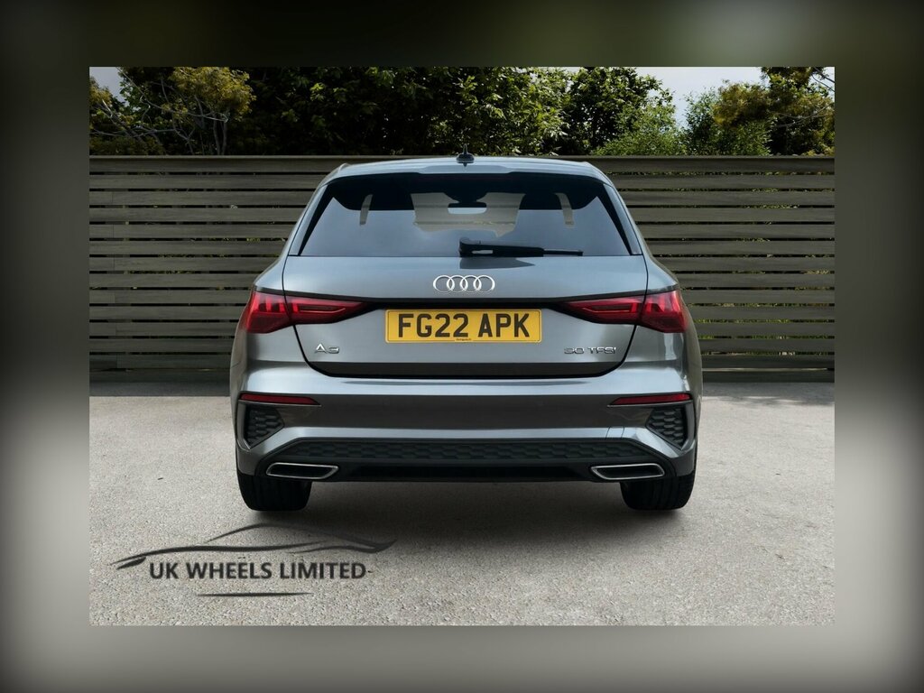 Audi A3 1.0 Tfsi 30 S Line Sportback S Tronic Euro 6 Ss FG22APK Grey #3