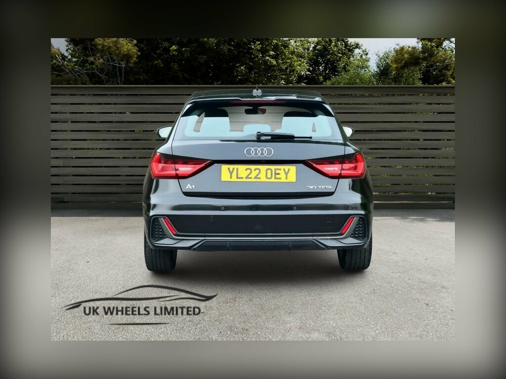 Audi A1 1.0 Tfsi 30 S Line Sportback S Tronic Euro 6 Ss YL22OEY Black #3