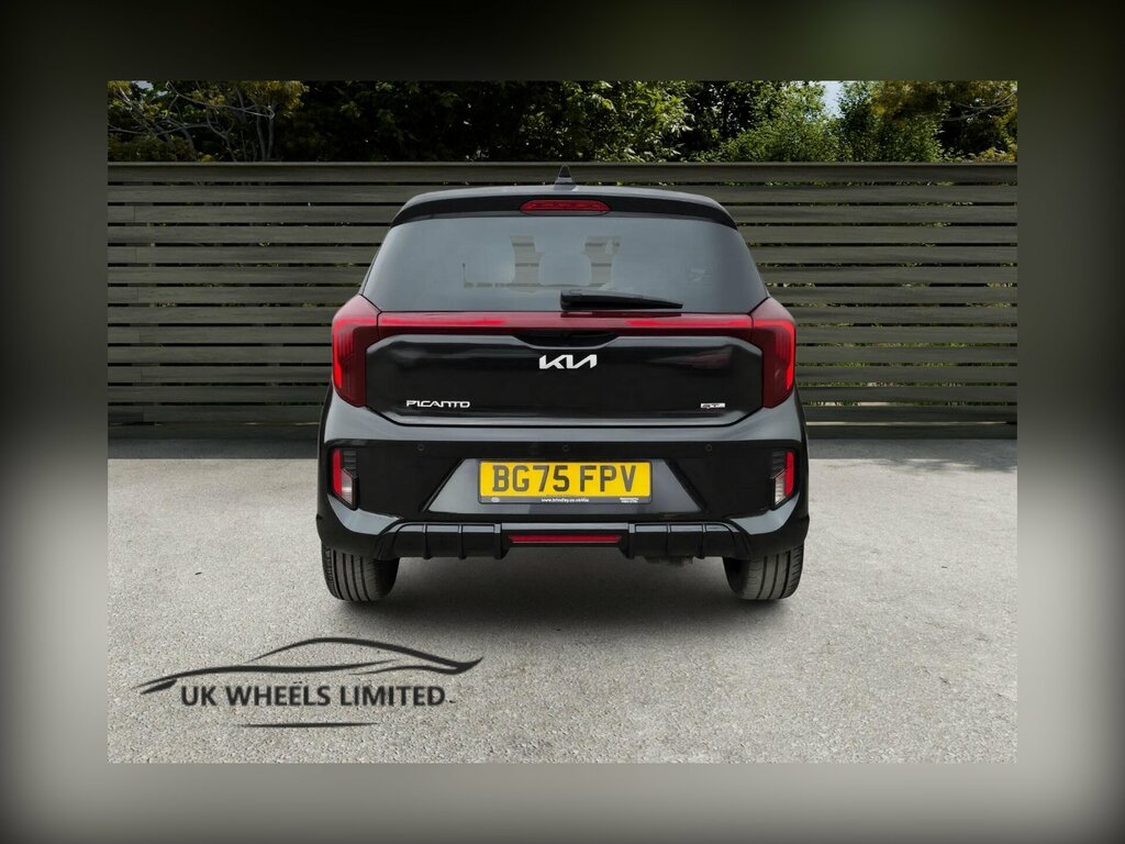 Kia Picanto 1.0 Gt-line S Amt Euro 6 Ss BG75FPV Black #3