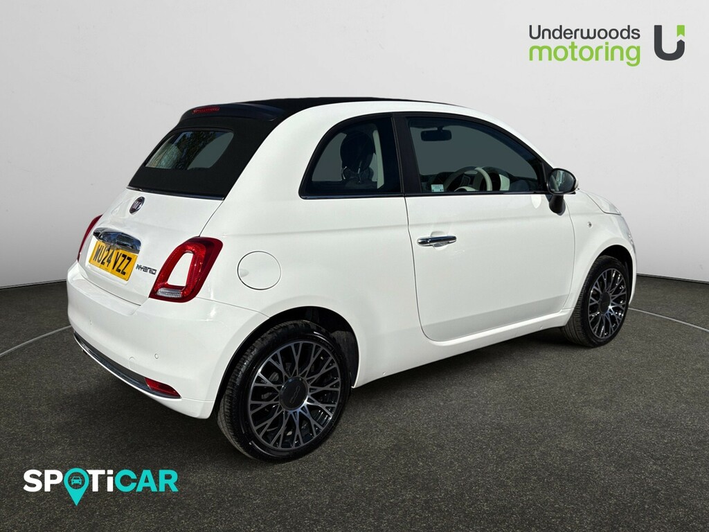 Fiat 500 1.0 70Ps Mild Hybrid Convertible WU24VZZ White #3