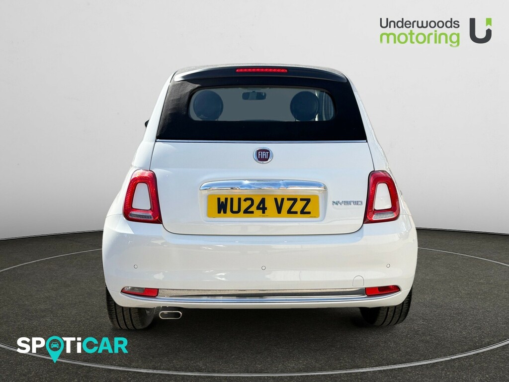 Fiat 500 1.0 70Ps Mild Hybrid Convertible WU24VZZ White #5