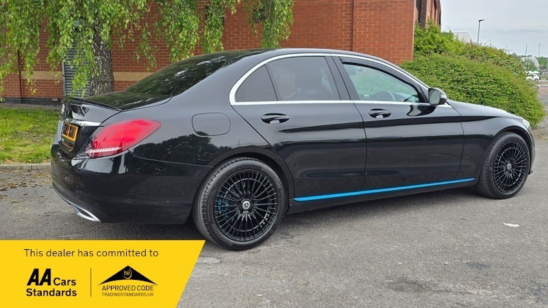 Mercedes-Benz C Class 2.0 C220d Sport Saloon KW19XNO Black #3