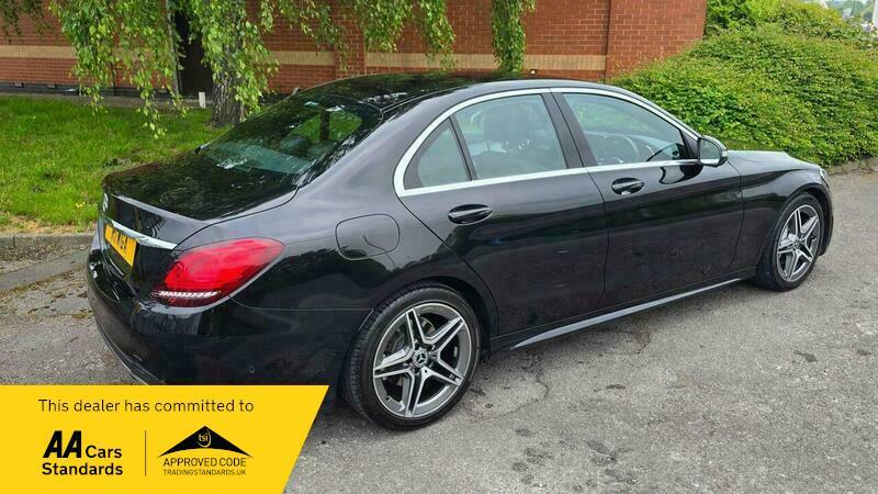 Mercedes-Benz C Class 2.0 C220d Amg Line YM19RWK Black #3