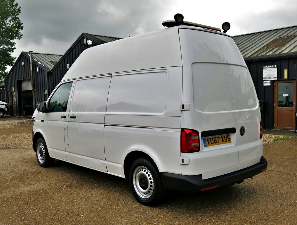 Volkswagen Transporter Panel Van T6 150Hp 6Spd Lwb Highroof T32 Startline VU67XUS White #6