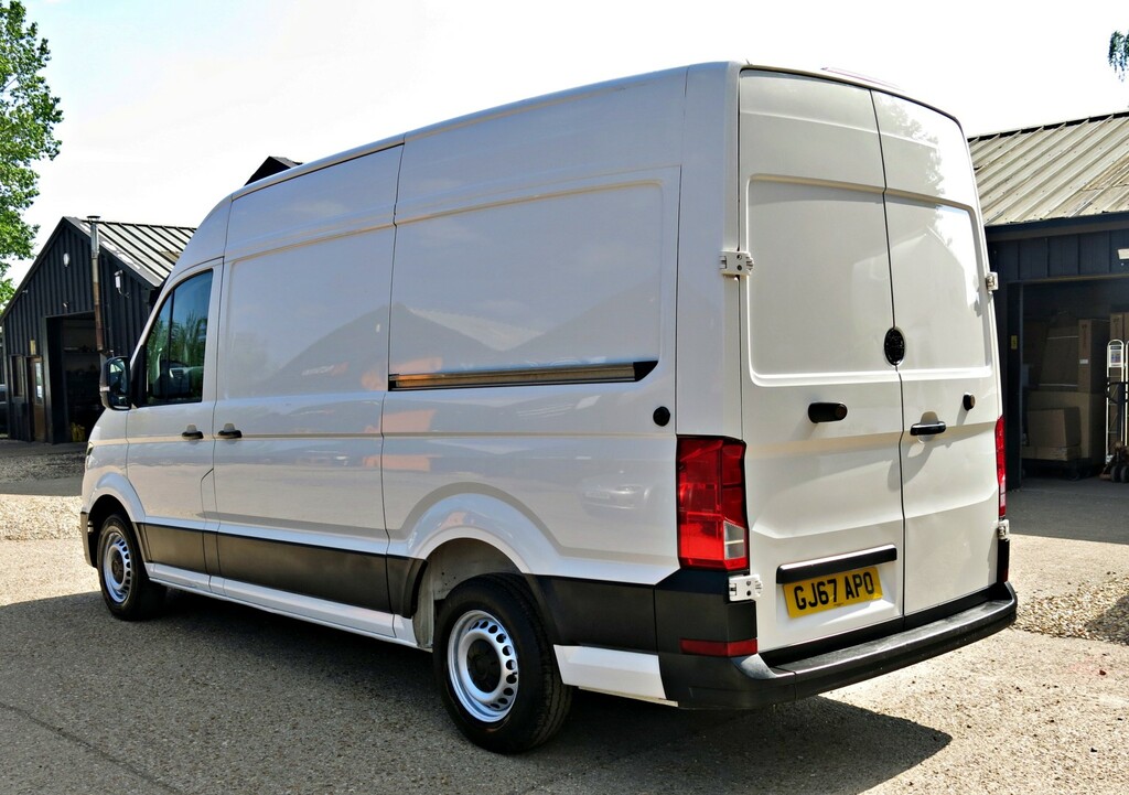Volkswagen Crafter Panel Van 140Hp Aircon Trendline Mwb High Roof Eur White #4