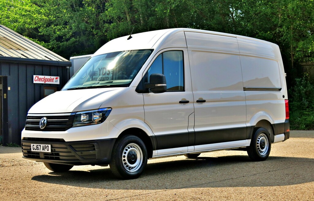 Volkswagen Crafter Panel Van 140Hp Aircon Trendline Mwb High Roof Eur White