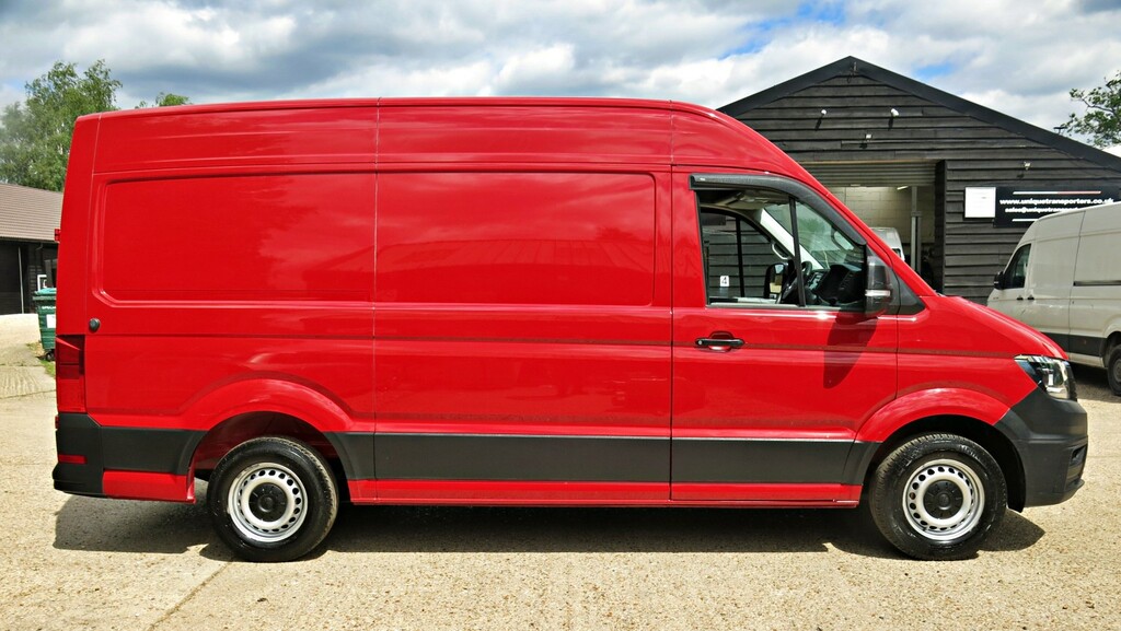 Volkswagen Crafter Panel Van 2.0 Tdi Trendline Mwb Euro 6 2022 VE22XKG Red #3