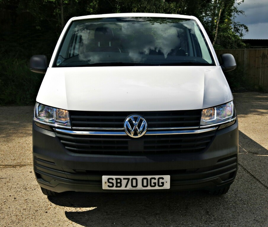 Volkswagen Transporter Dropside Tipper T6.1 110Hp Euro 6 Lwb Dropside SB70OGG White #4