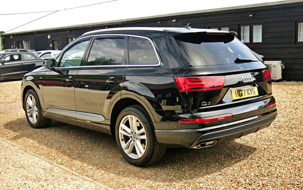Audi Q7 Suv 3.0 Tdi 218Hp V6 S Line 7 Seat 2017 HG17KVS Black #6
