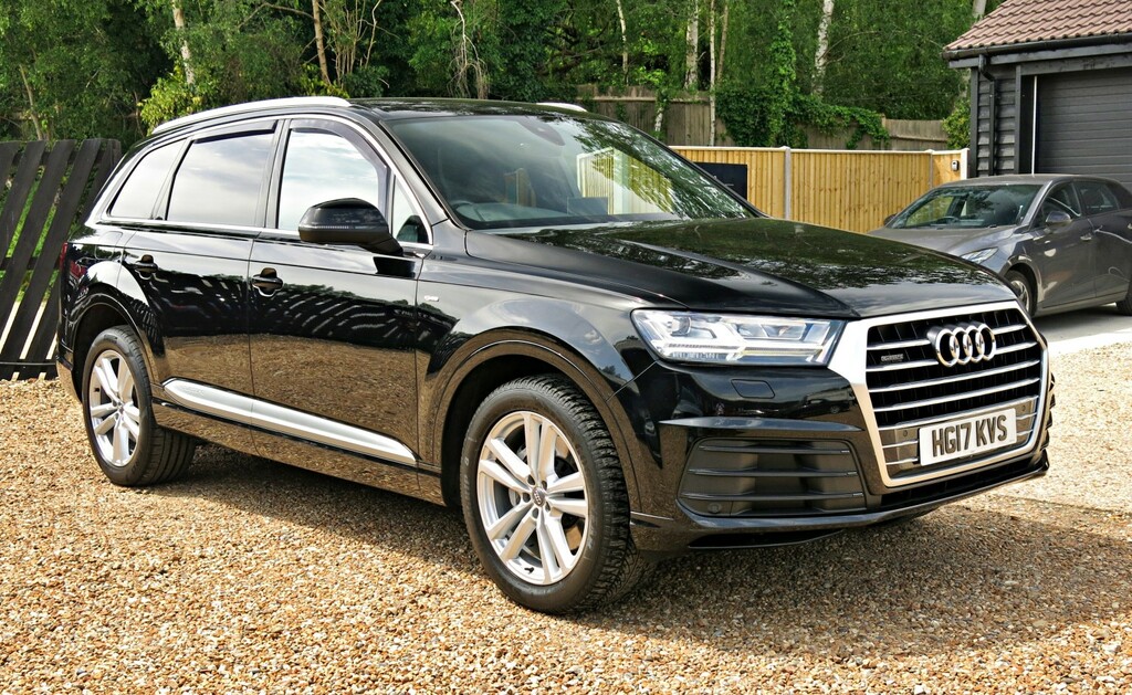 Audi Q7 Suv 3.0 Tdi 218Hp V6 S Line 7 Seat 2017 HG17KVS Black #3