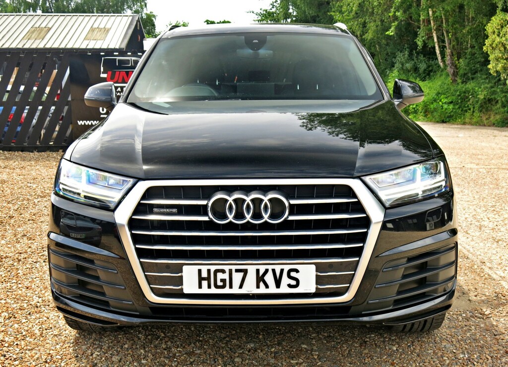 Audi Q7 Suv 3.0 Tdi 218Hp V6 S Line 7 Seat 2017 HG17KVS Black #4